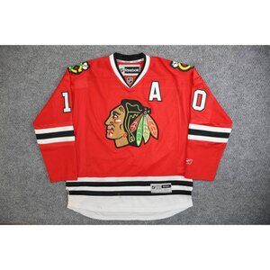 Patrick Sharp # 10 Autographed Chicago Blackhawks Jersey Reebok Size XL